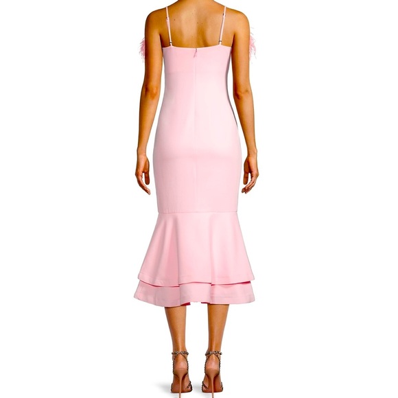 LIKELY Feather Midi Aurora Dress sz 8 - Picture 2 of 5